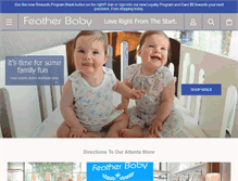 Tablet Screenshot of featherbaby.com